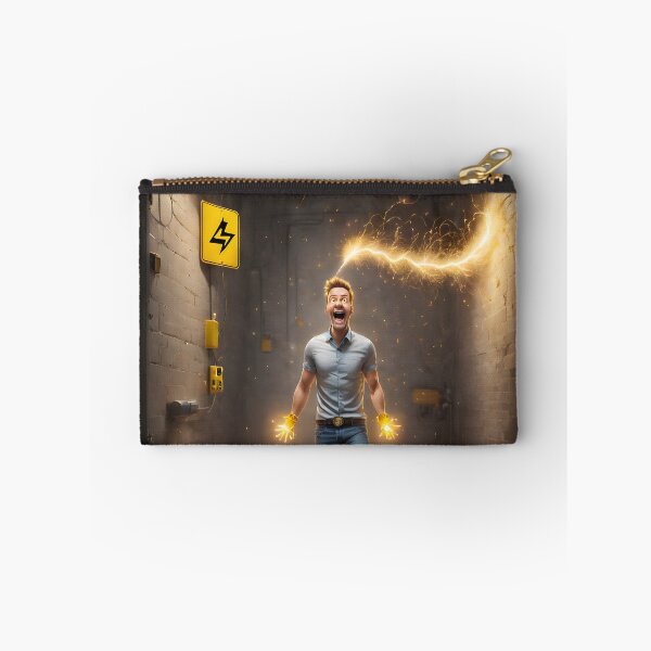 Item preview, Funny guy sticker, electricity kills designed and sold by icemanphotos.