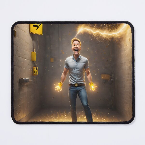 Item preview, Funny guy sticker, electricity kills designed and sold by icemanphotos.