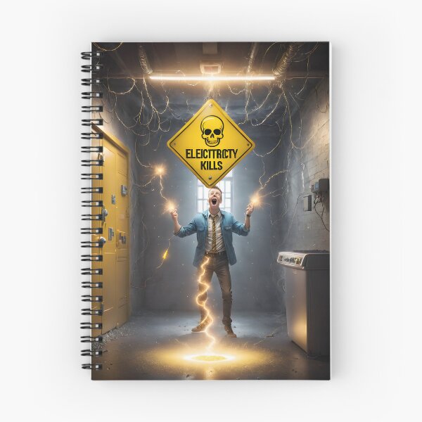 Item preview, Funny guy sticker, electricity kills designed and sold by icemanphotos.