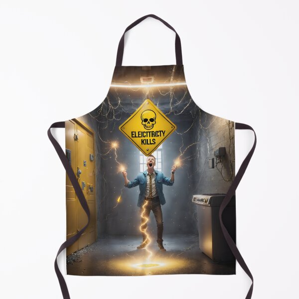 Item preview, Funny guy sticker, electricity kills designed and sold by icemanphotos.