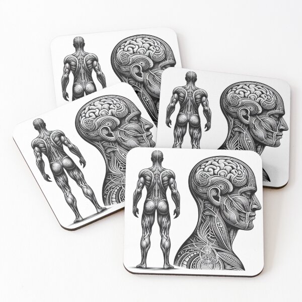 Item preview, Abstract Anatomy Human Body & Head Art designed and sold by BrianSaysDesign.