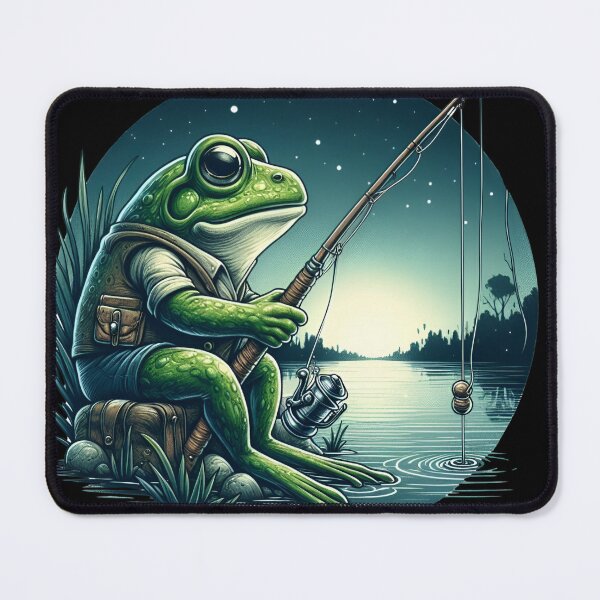 Item preview, Frog and Fishing designed and sold by CatherineLievre.