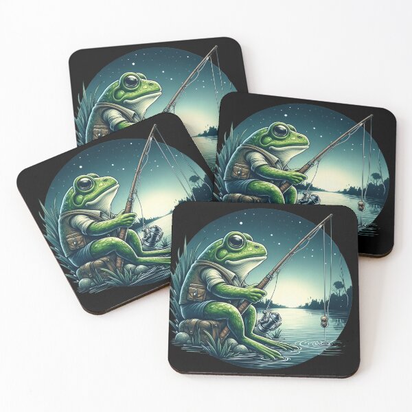 Item preview, Frog and Fishing designed and sold by CatherineLievre.