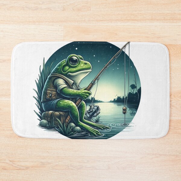 Item preview, Frog and Fishing designed and sold by CatherineLievre.