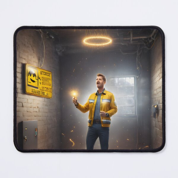 Item preview, Funny guy sticker, electricity kills designed and sold by icemanphotos.