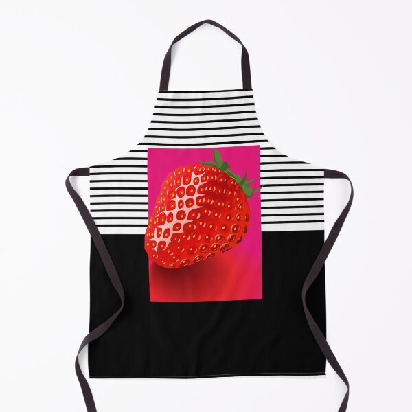 Item preview, Strawberry sweet baby vegan stipe with black background designed and sold by SueKnox.
