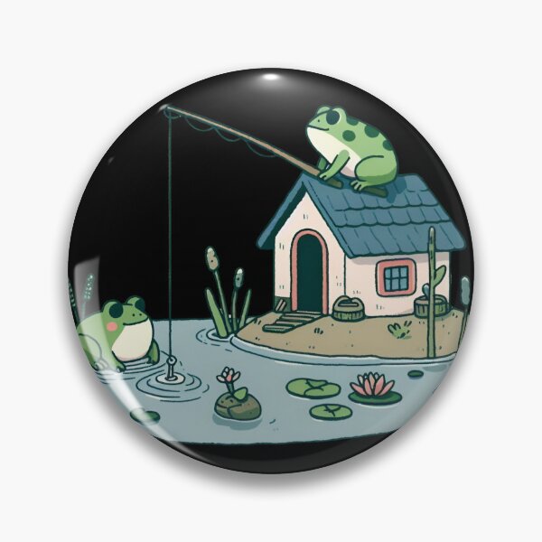 Item preview, Frog and Fishing designed and sold by CatherineLievre.