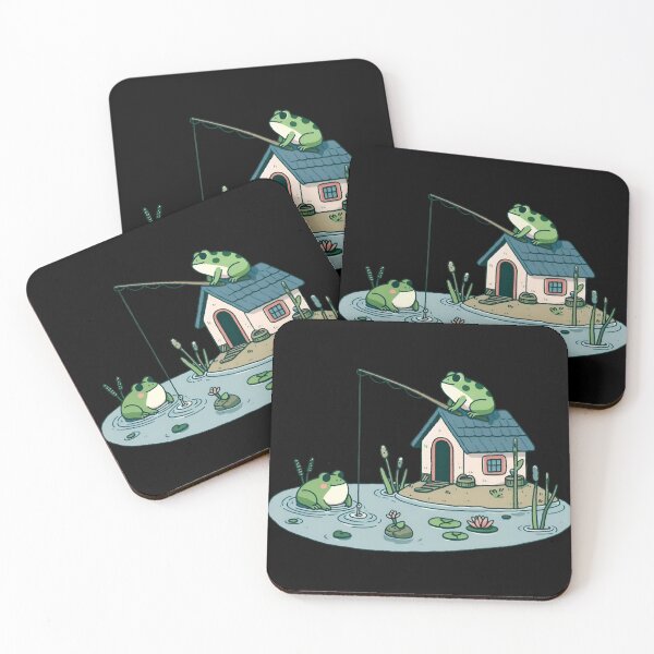 Item preview, Frog and Fishing designed and sold by CatherineLievre.