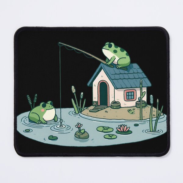 Item preview, Frog and Fishing designed and sold by CatherineLievre.