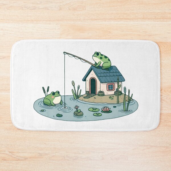 Item preview, Frog and Fishing designed and sold by CatherineLievre.
