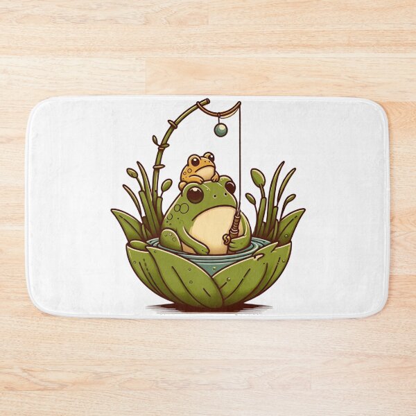 Item preview, Frog and Fishing designed and sold by CatherineLievre.