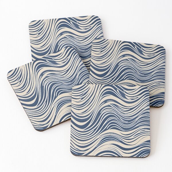 Item preview, Blue Waves: An Organic Symphony of Flowing Lines designed and sold by FreedomToDesign.