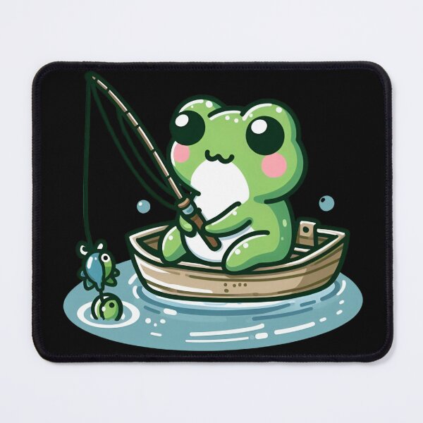 Item preview, Frog and Fishing designed and sold by CatherineLievre.