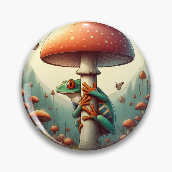 Item preview, Frog and Mushroom designed and sold by CatherineLievre.