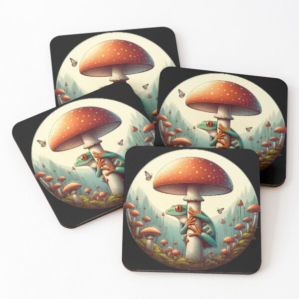 Item preview, Frog and Mushroom designed and sold by CatherineLievre.