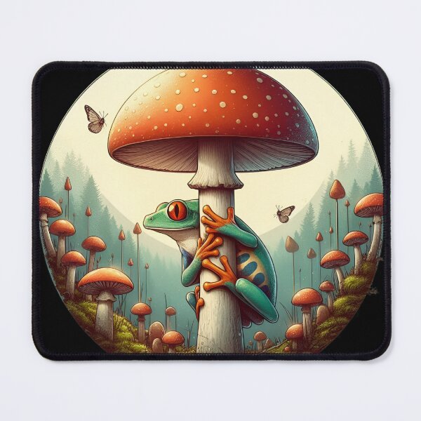 Item preview, Frog and Mushroom designed and sold by CatherineLievre.