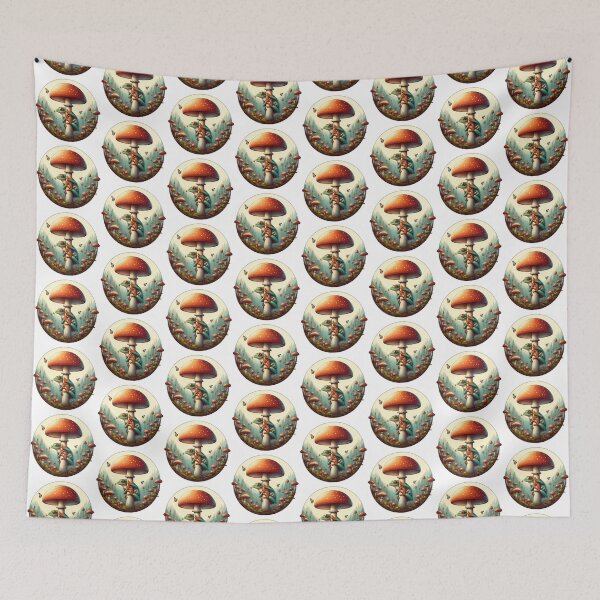 Item preview, Frog and Mushroom designed and sold by CatherineLievre.
