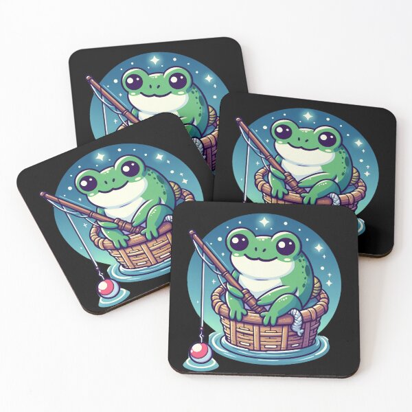 Item preview, Frog and Fishing designed and sold by CatherineLievre.