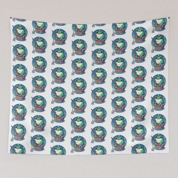 Item preview, Frog and Fishing designed and sold by CatherineLievre.