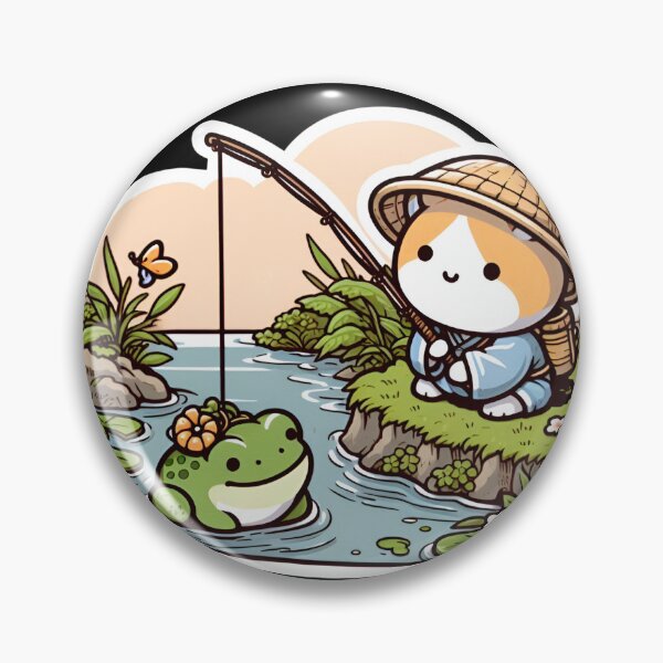 Item preview, Frog and Fishing designed and sold by CatherineLievre.
