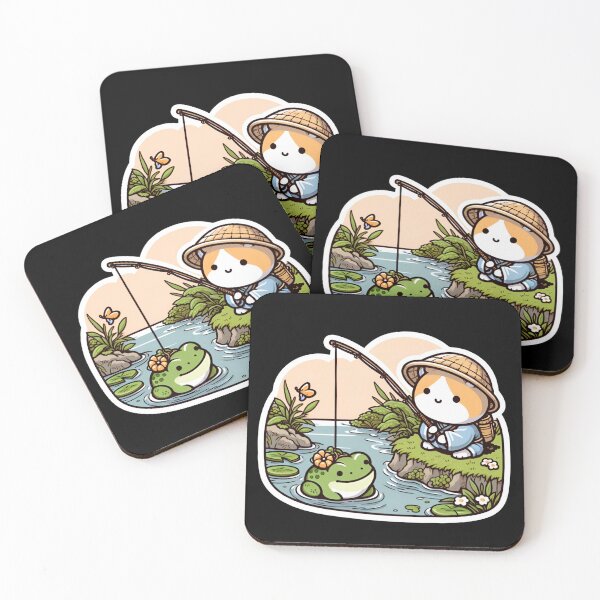 Item preview, Frog and Fishing designed and sold by CatherineLievre.