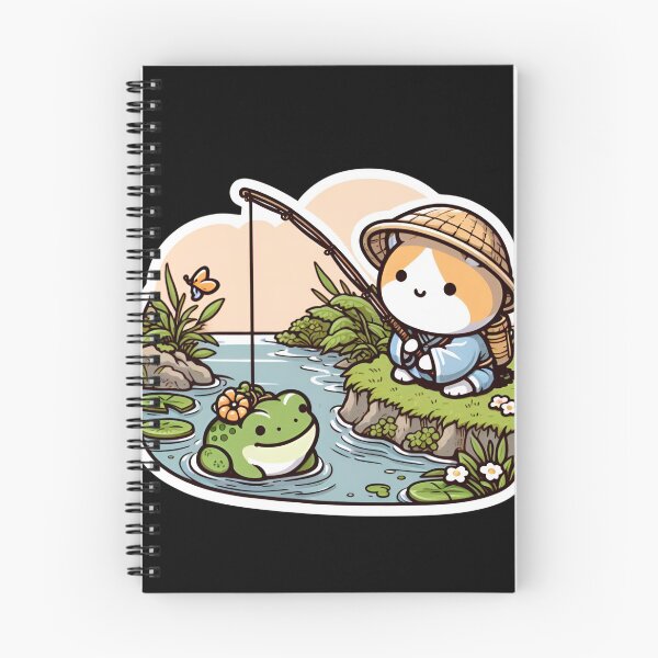 Item preview, Frog and Fishing designed and sold by CatherineLievre.