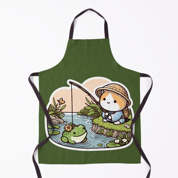 Item preview, Frog and Fishing designed and sold by CatherineLievre.