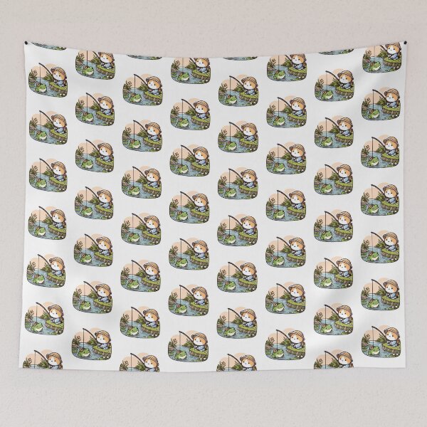 Item preview, Frog and Fishing designed and sold by CatherineLievre.
