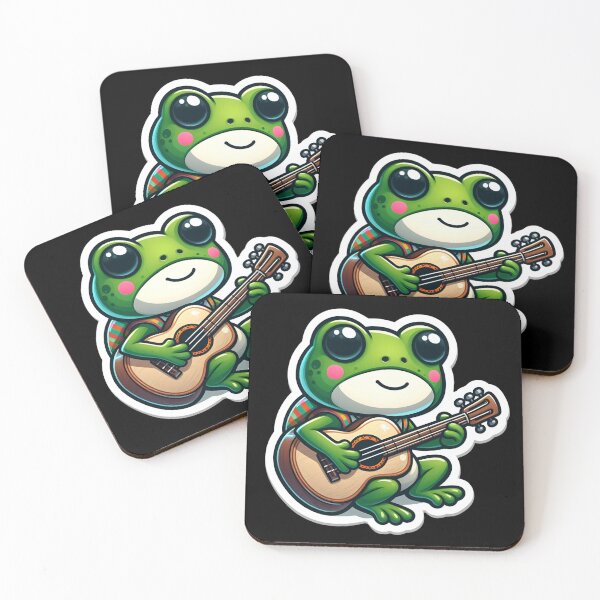 Item preview, Frog with Guitar designed and sold by CatherineLievre.