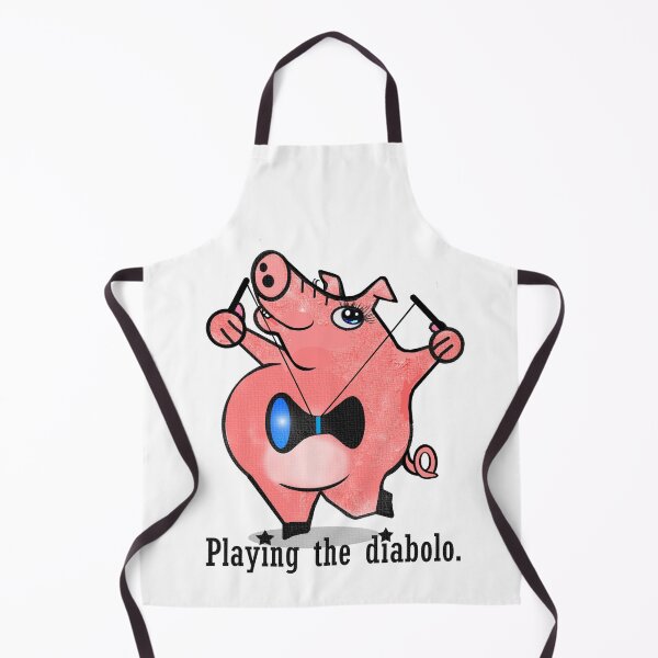 Item preview, Cute pig playing the diabolo designed and sold by Shirley cute art .