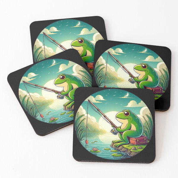 Item preview, Frog and Fishing designed and sold by CatherineLievre.