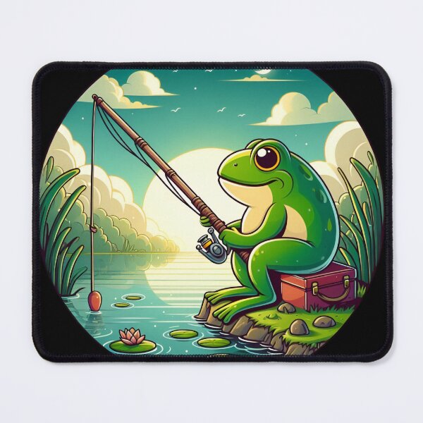 Item preview, Frog and Fishing designed and sold by CatherineLievre.