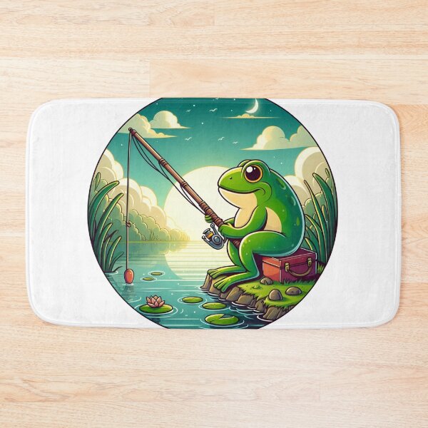 Item preview, Frog and Fishing designed and sold by CatherineLievre.