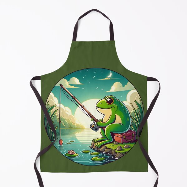 Item preview, Frog and Fishing designed and sold by CatherineLievre.