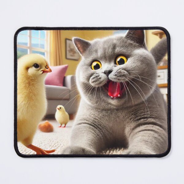 Item preview, cat and chick designed and sold by Catsmoment.