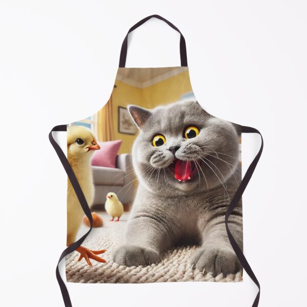 Item preview, cat and chick designed and sold by Catsmoment.