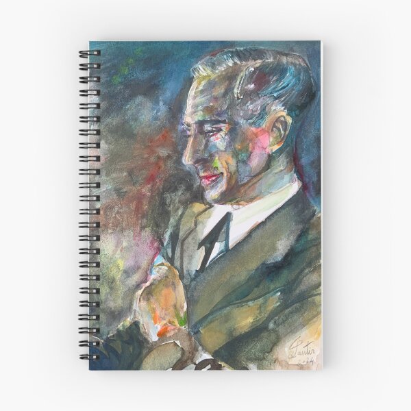 Item preview, ERNST JUNGER watercolor portrait .4 designed and sold by lautir.
