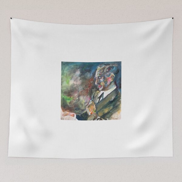 Item preview, ERNST JUNGER watercolor portrait .4 designed and sold by lautir.