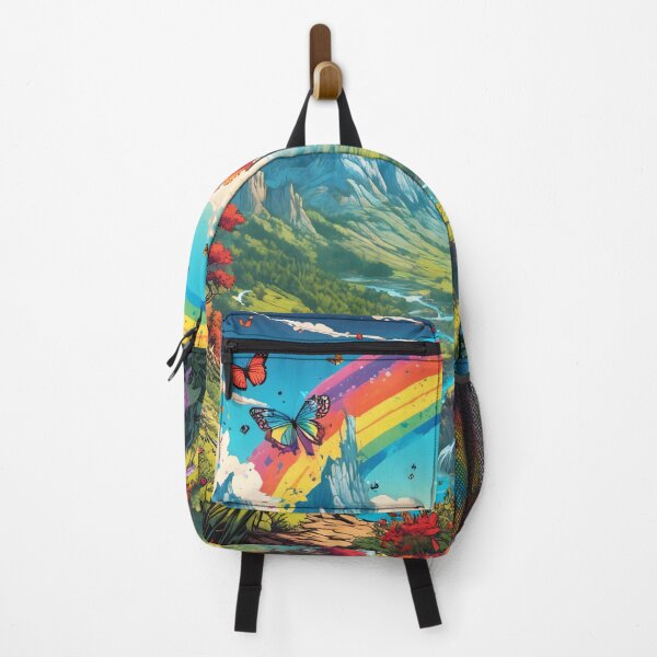 Item preview, Dreamlike landscape with rainbow and butterflies designed and sold by Salimgor Hangaround Music.