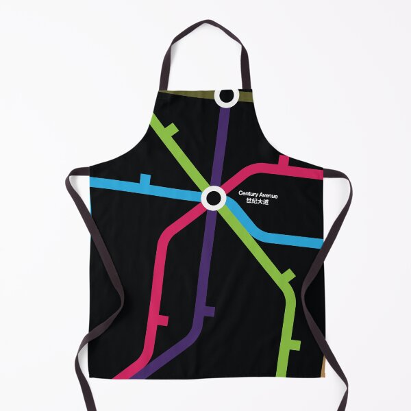 Item preview, Century Avenue (Dark Mode) - Shanghai Metro designed and sold by Tim Binnion.