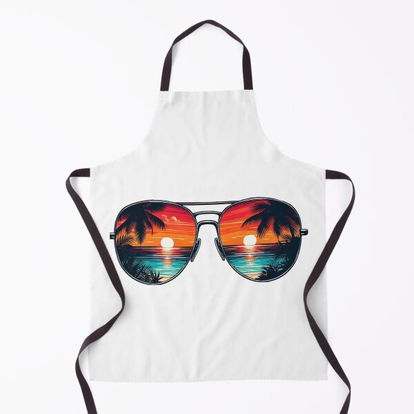 Item preview, Summer sunglasses with beach sunset designed and sold by PapayaGen.