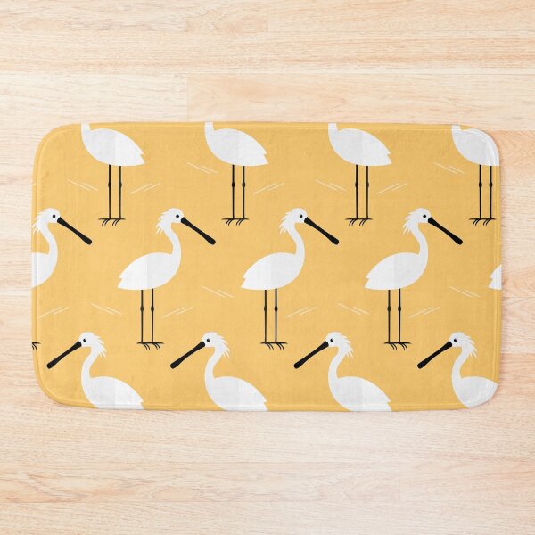 Item preview, Spoonbills on yellow designed and sold by reneesillus.