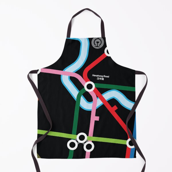 Item preview, Hanzhong Road (Dark Mode) - Shanghai Metro designed and sold by Tim Binnion.
