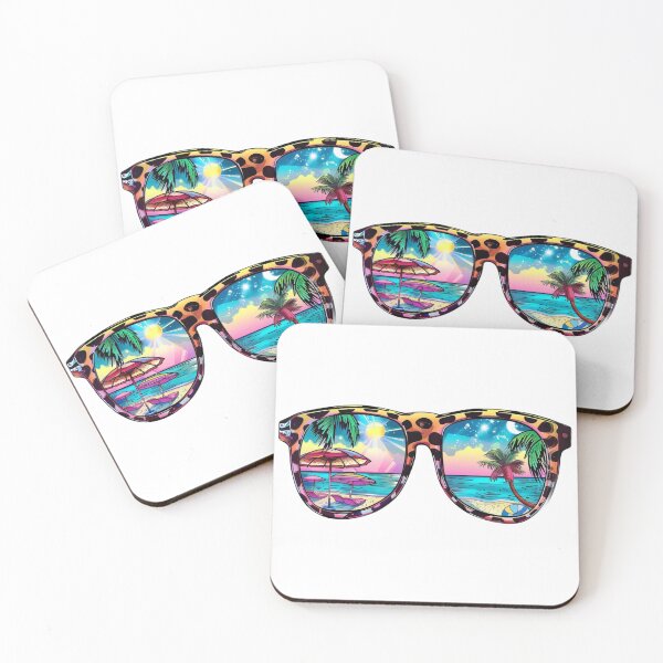 Item preview, Summer girl sunglasses with beach  designed and sold by PapayaGen.