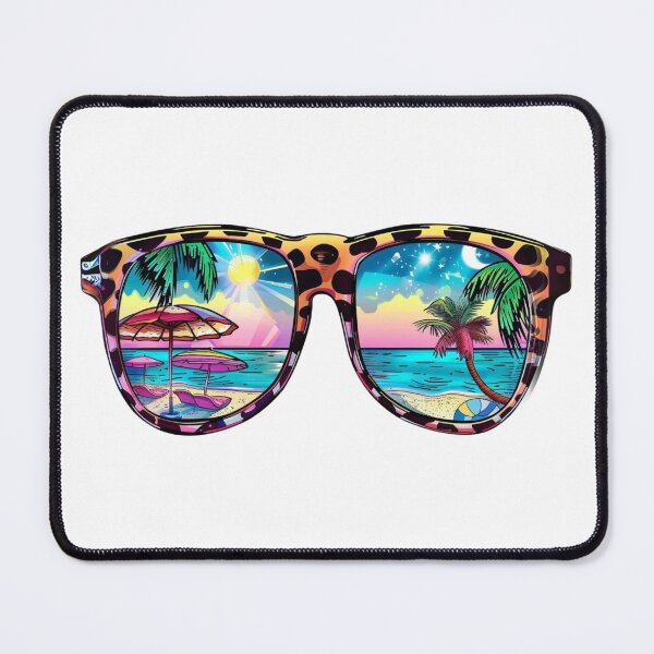 Item preview, Summer girl sunglasses with beach designed and sold by PapayaGen.