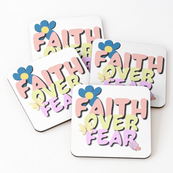 Item preview, Faith over fear - Inspirational Qoute - Christian Qoute designed and sold by Inkbourne Studio.