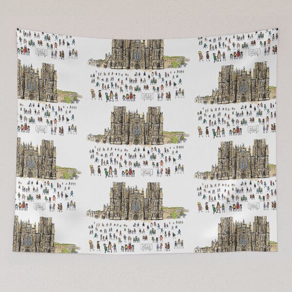 Item preview, Wells Cathedral, Illustrated Tribute designed and sold by FoleyPottery.