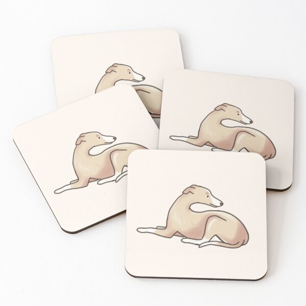Item preview, fawn and white Whippet dog designed and sold by Artofmayara.