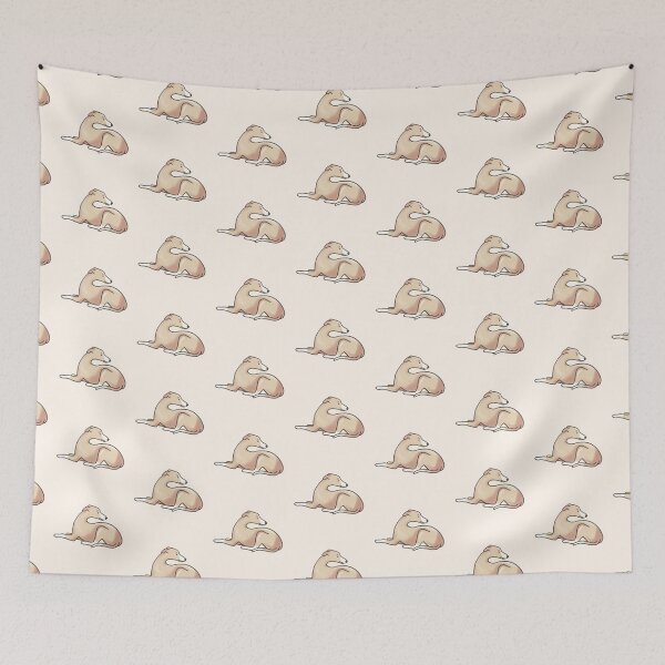 Item preview, fawn and white Whippet dog designed and sold by Artofmayara.