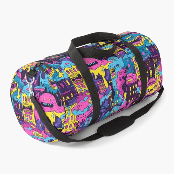 Item preview, mutants flooding through a city pattern designed and sold by FamousArtDesign.